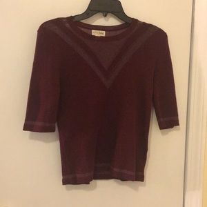 Maison Jules varsity batwing sleeve sweater NWOT
